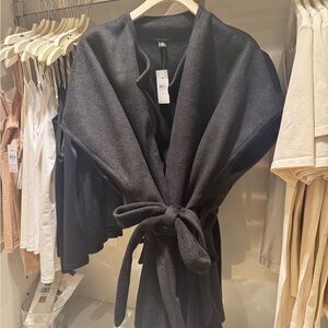 Ann Taylor black wool shawl